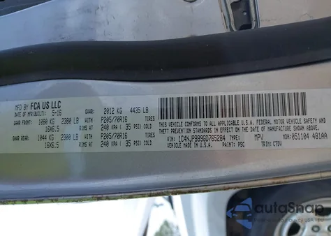 2016 Jeep Patriot Sport z USA, uszkodzony, nr VIN 1C4NJPBB9GD765284